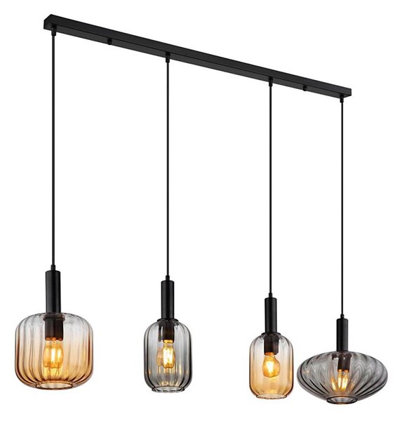 Globo 15719-4 - Závesný luster VALLETTA na lanku 4xE27/60W/230V