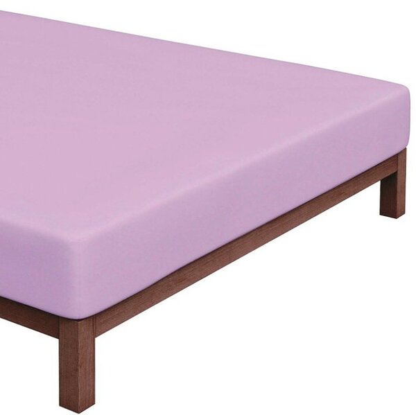 Jersey prestieradlo na jednolôžko - 90 x 200 cm - fialkové