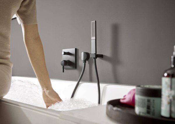 Hansgrohe Finoris - Páková vaňová batéria pod omietku, čierna matná 76415670