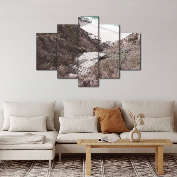 Obraz - Cesta k smaragdovému moru (150x105 cm)