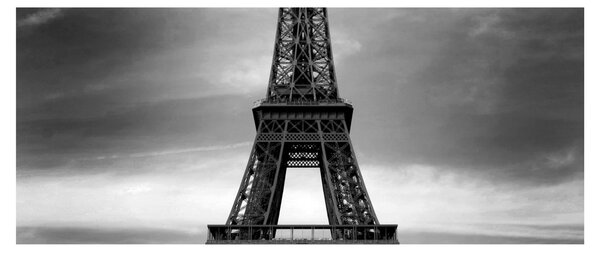 Obraz - Ružové auto v Paríži (120x50 cm)