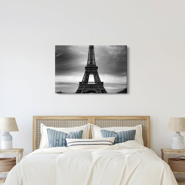 Obraz - Ružové auto v Paríži (90x60 cm)