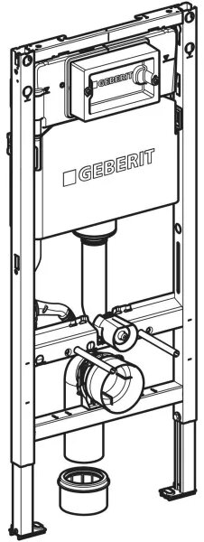 Geberit DuofixBasic Delta 111.153.00.3, Predstenová inštalácia pre závesné WC