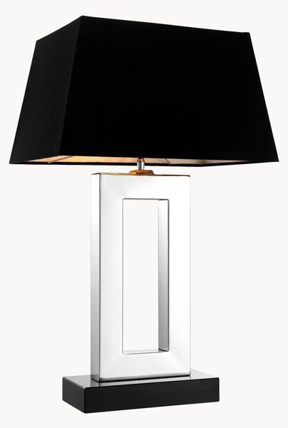 Zamatová stolová lampa so žulovým podstavcom Arlington