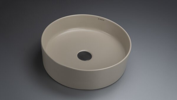 Deante Umývadlo na dosku Round ø40 cm - CGR 5U4S, keramika, béžová mat