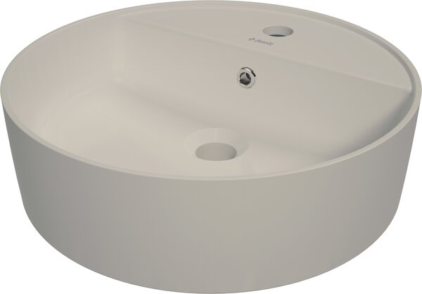 Deante Umývadlo na dosku Round ø42,2 cm - CGR 5U4B, keramika, béžová matná