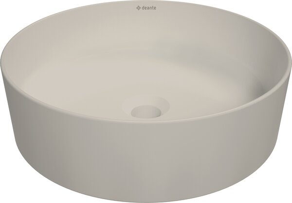 Deante Umývadlo na dosku Round ø40 cm - CGR 5U4S, keramika, béžová mat