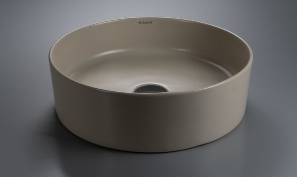 Deante Umývadlo na dosku Round ø40 cm - CGR 5U4S, keramika, béžová mat
