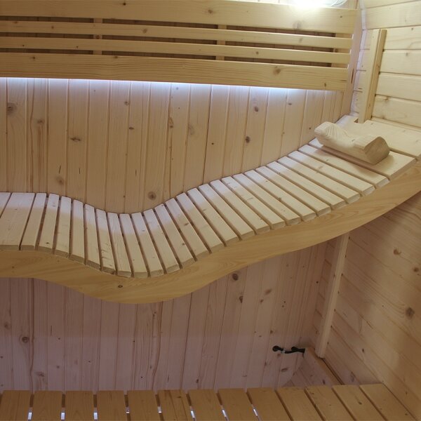 BPS-koupelny Fínska záhradná sudová sauna Molde 180x200, 2-4 osoby