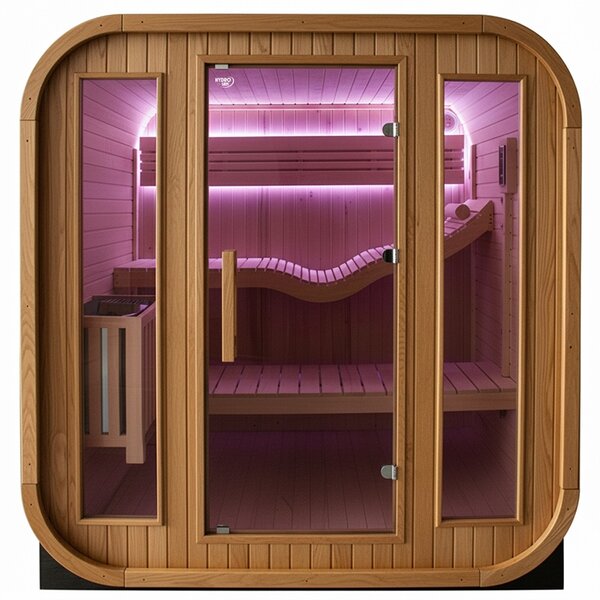 BPS-koupelny Fínska záhradná sudová sauna Molde 180x200, 2-4 osoby