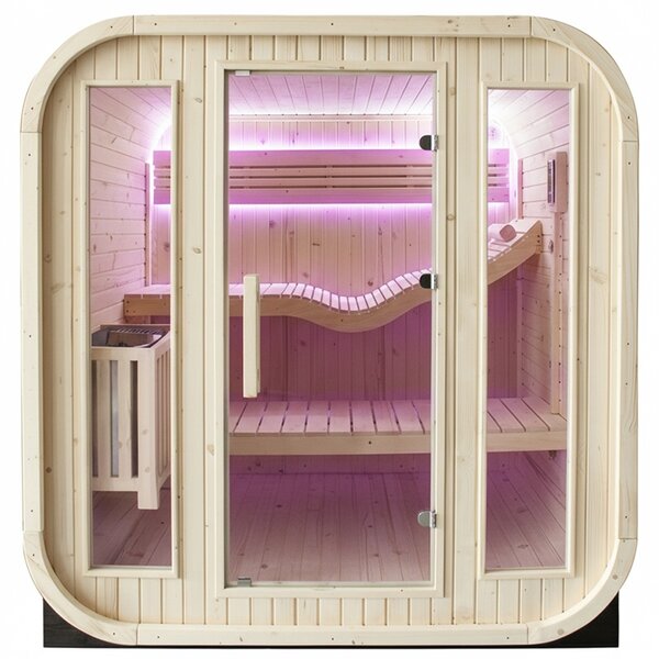 BPS-koupelny Fínska záhradná sudová sauna Molde 180x200, 2-4 osoby
