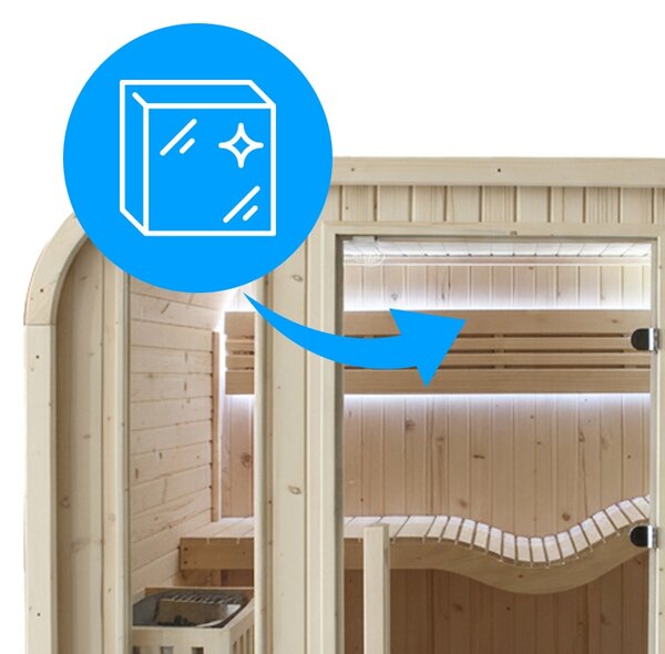 BPS-koupelny Fínska záhradná sudová sauna Molde 180x200, 2-4 osoby