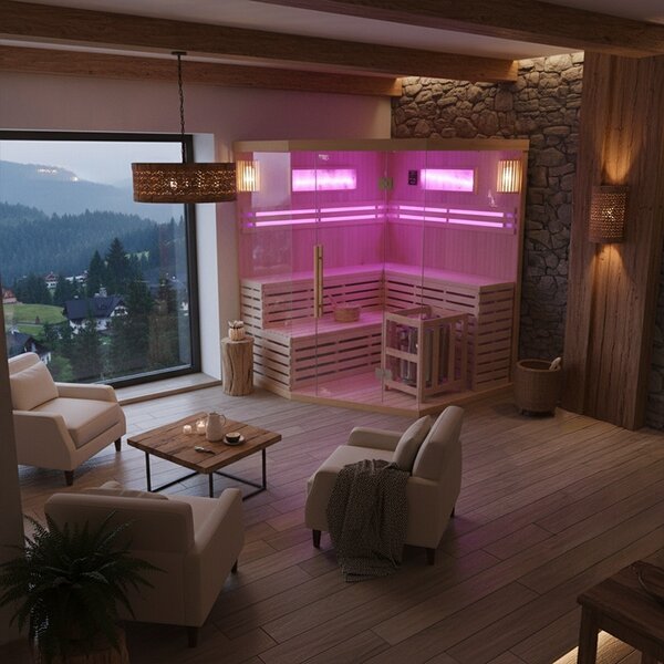 BPS-koupelny Fínska sauna Kemi 6 200x200, 5-6 osôb