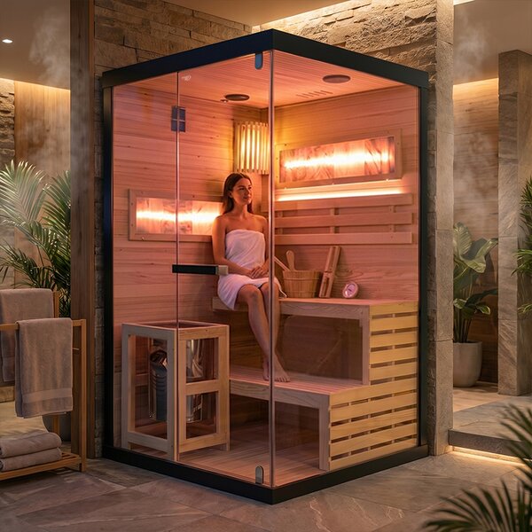 BPS-koupelny Fínska sauna Lark 1 120x120, 2 osoby