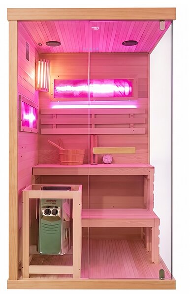 BPS-koupelny Fínska sauna Lark 1-WD 120x120, 2 osoby