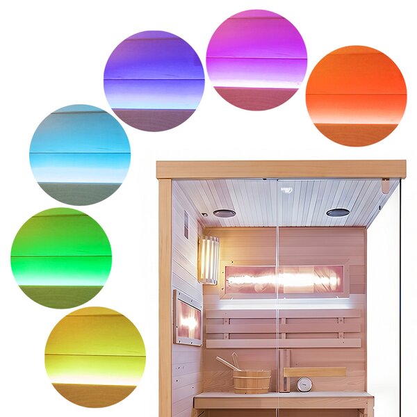 BPS-koupelny Fínska sauna Lark 1-WD 120x120, 2 osoby