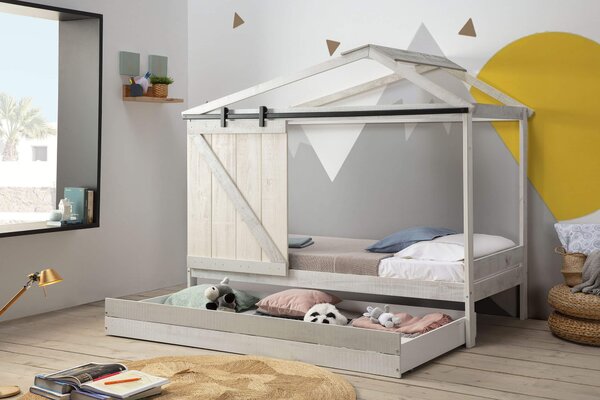 MUZZA Zásuvka pod posteľ alar 90 x 190 cm biela
