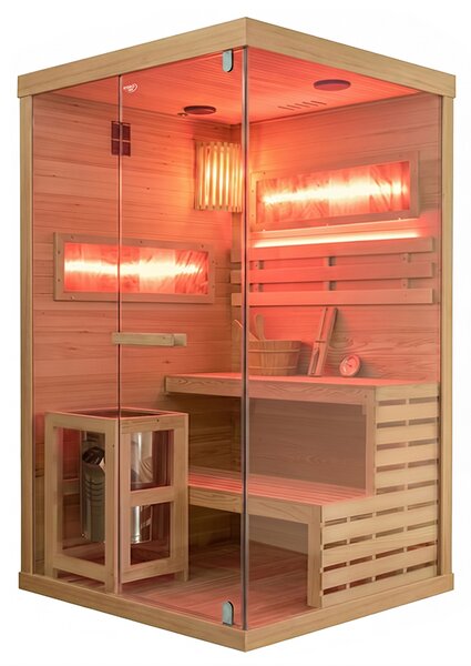 BPS-koupelny Fínska sauna Lark 1-WD 120x120, 2 osoby