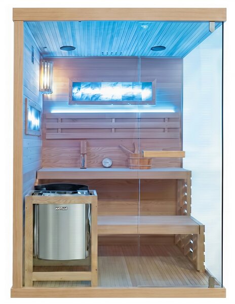 BPS-koupelny Fínska sauna Lark 3-WD 140x150, 3-4 osoby