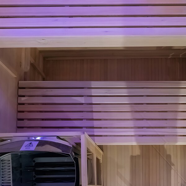 BPS-koupelny Fínska sauna Lark 3-WD 140x150, 3-4 osoby