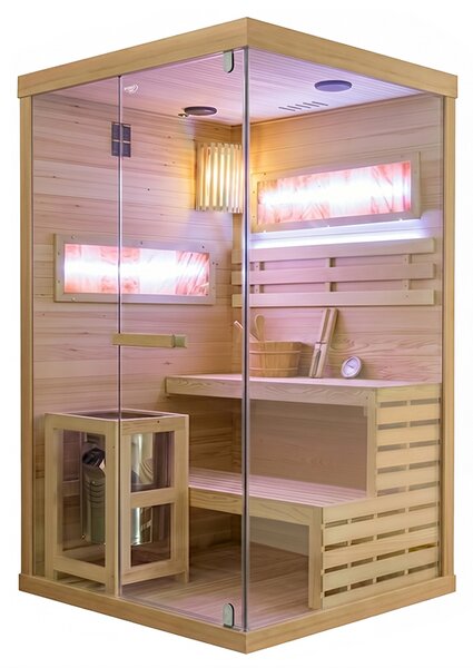 BPS-koupelny Fínska sauna Lark 1-WD 120x120, 2 osoby