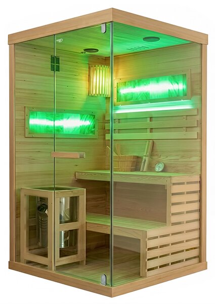 BPS-koupelny Fínska sauna Lark 1-WD 120x120, 2 osoby