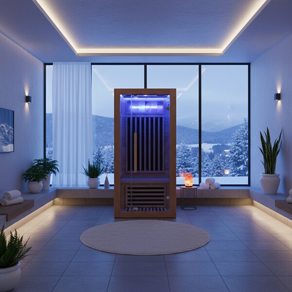 BPS-koupelny Infrasauna Alta 1-CRB 90x90, 1-2 osoby