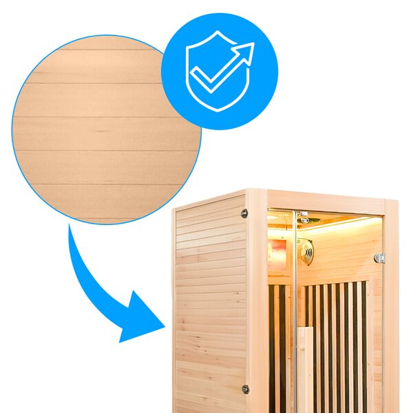 BPS-koupelny Infrasauna Alta 1-CRB 90x90, 1-2 osoby