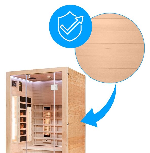 BPS-koupelny Infrasauna Alta 2 120x105, 2-3 osoby