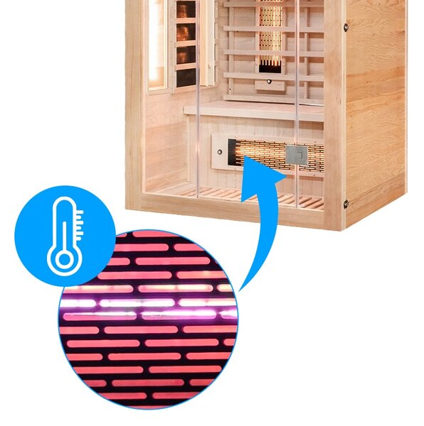 BPS-koupelny Infrasauna Alta 2 120x105, 2-3 osoby