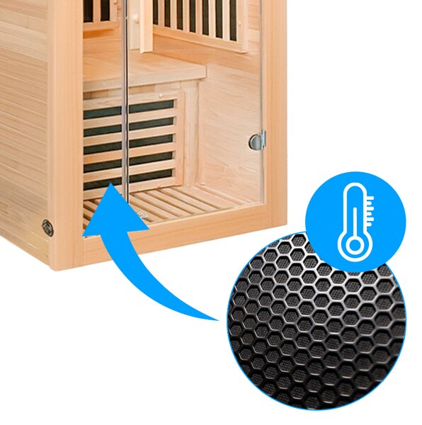 BPS-koupelny Infrasauna Alta 1-CRB 90x90, 1-2 osoby