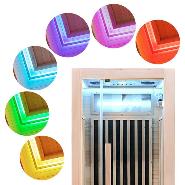 BPS-koupelny Infrasauna Alta 1-CRB 90x90, 1-2 osoby