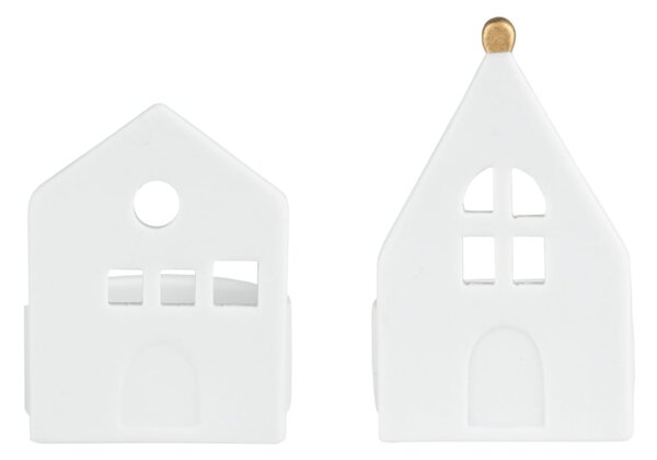 Porcelánový svietnik Dream House – set 2 ks