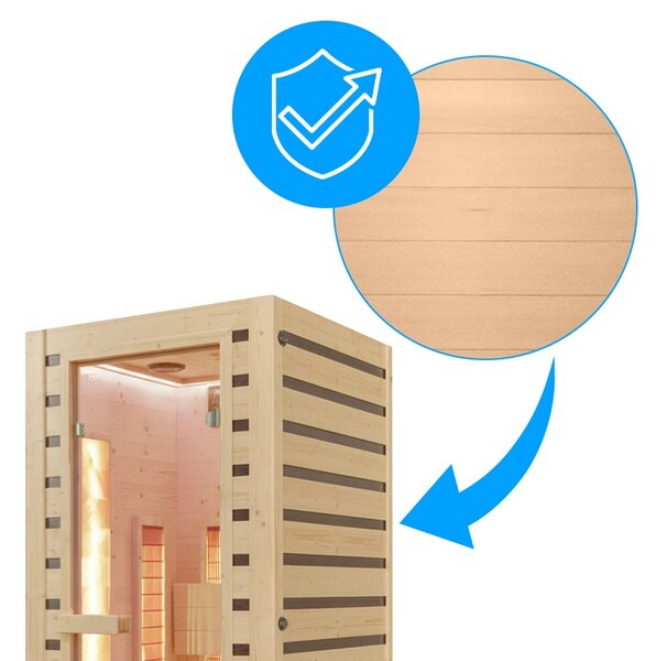BPS-koupelny Infrasauna Tromso 1 90x90, 1 osoba