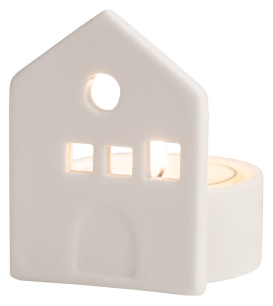 Porcelánový svietnik Dream House – set 2 ks