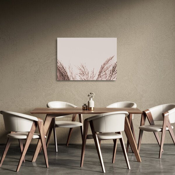 Sklenený obraz - Sušená tráva (70x50 cm)