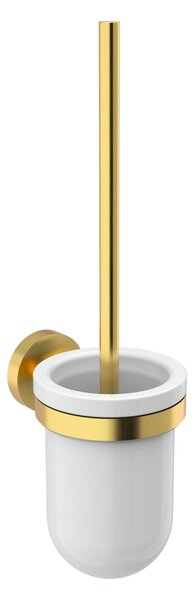 Nimco Toaletná WC kefa, keramická UNIX zlatá kartáčovaná - UNZ 13094KU-Z