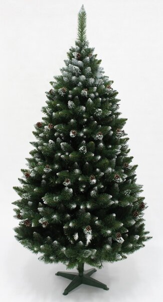 Vianočný stromček Borovica diamantová so striebornými trblietkami 120 cm