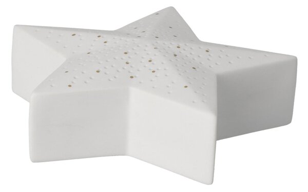 Vianočná porcelánová LED dekorácia Star