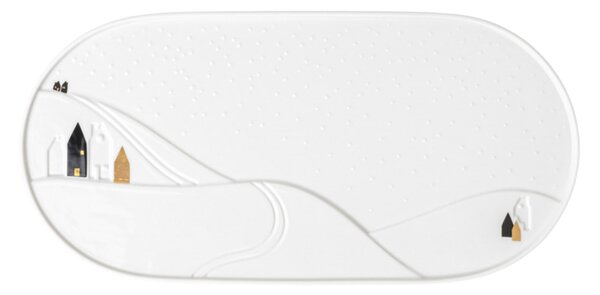 Porcelánový servírovací tanier Snowy Landscape 40 cm