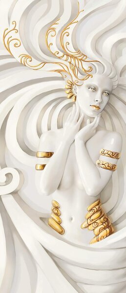 Fototapeta na dvere GOLDEN MERMAID 86x200 cm
