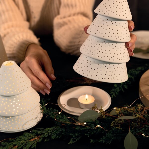 Porcelánový svietnik Fir Tree 15,5 cm