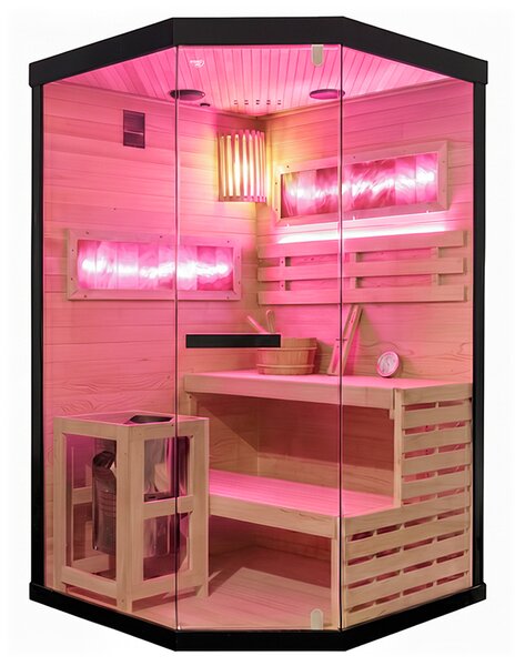 BPS-koupelny Fínska sauna LARK2 120x120, 2 osoby