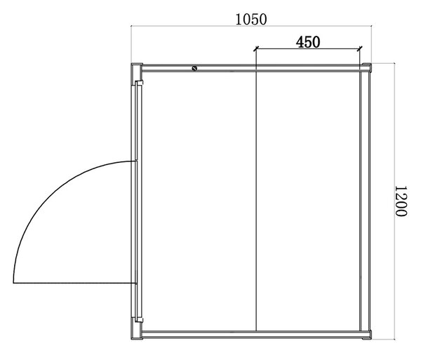 BPS-koupelny Fínska sauna KEMI1 120x105, 1-2 osoby