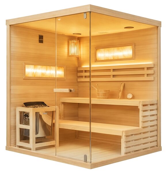 BPS-koupelny Fínska sauna LARK5 WD 180x160, 4-5 osôb