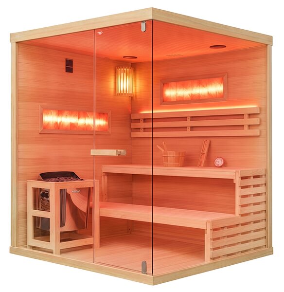BPS-koupelny Fínska sauna LARK5 WD 180x160, 4-5 osôb