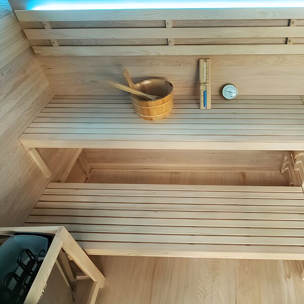 BPS-koupelny Fínska sauna LARK5 WD 180x160, 4-5 osôb