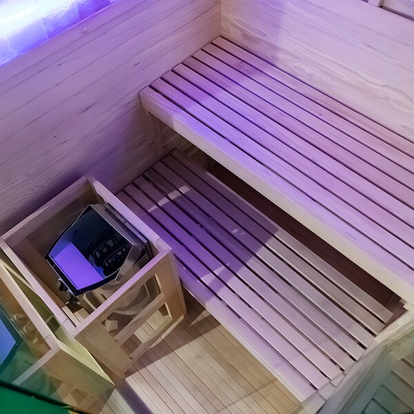 BPS-koupelny Fínska sauna LARK2 120x120, 2 osoby
