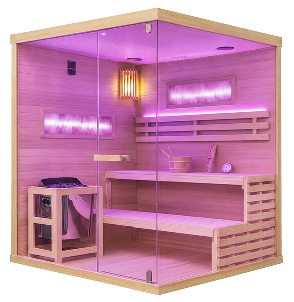 BPS-koupelny Fínska sauna LARK5 WD 180x160, 4-5 osôb