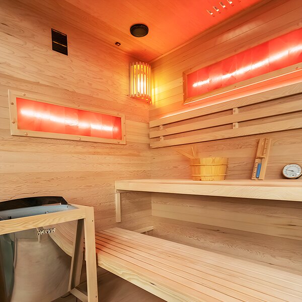 BPS-koupelny Fínska sauna LARK5 WD 180x160, 4-5 osôb